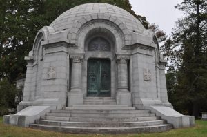 Large stone structure to illustrate a mausoleum